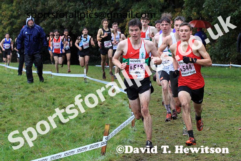 Junior Mens 2023 National Cross Country Relays, Berry Hill Park, Mansfield.  Photo: David T. Hewitson/Sports for All Pics